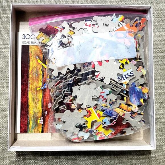 Buffalo Games Road Trip License Plates Large Format 300 Pieces Puzzle - Picture 2 of 2